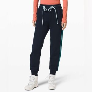 RARE Lululemon Face Forward Jogger Roksanda True Navy Emerald Arctic Teal